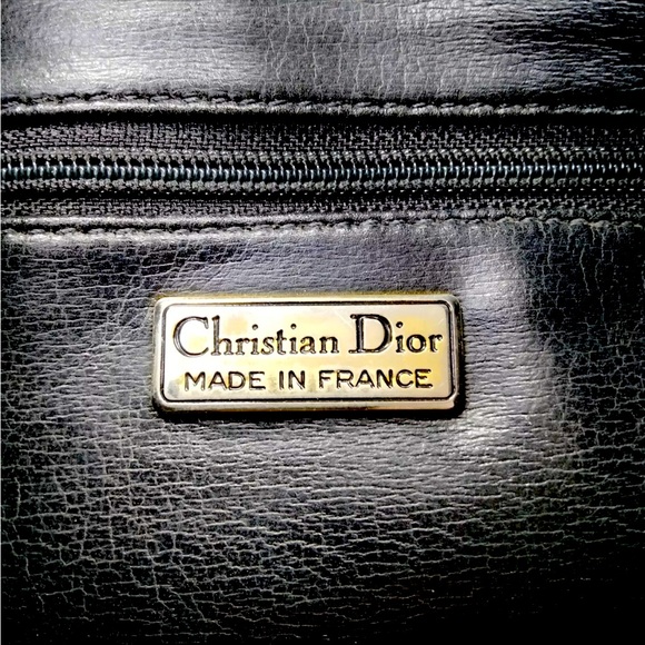 Christian Dior Shoulder Bag  Black Leather Made in France 🇫🇷 - Picture 6 of 8